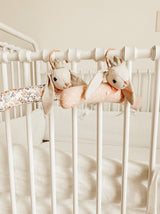 PADDED BUNNY PRINCESS BABY HANGERS SET OF 2