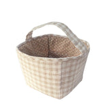 Tan Fabric Basket / Storage Caddy