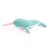 'NEV' NARWHAL KNIT STUFFED ANIMAL