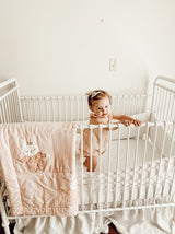 BEDTIME PRINCESS BUNNY PINK NURSERY QUILT