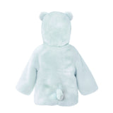 BEAR FAUX FUR HOODED BABY COAT