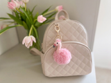 Zinnia Flamingo Bag Charm