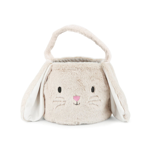 Fluffy Bunny Basket-Tan