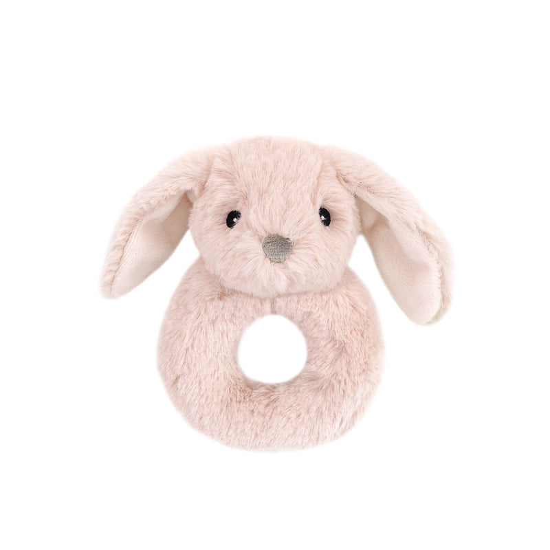 Bunny Fur Rattle-Pink