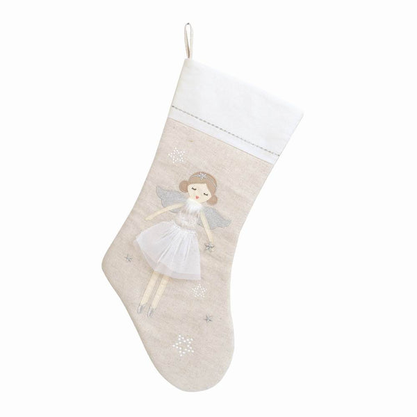 Angel stocking - white
