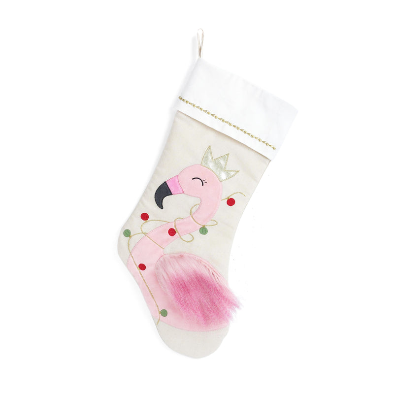 Festive Flamingo Stocking