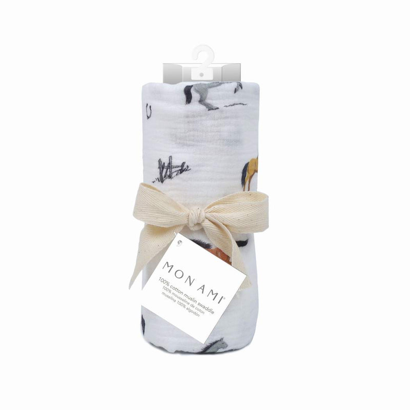 CHANTILLY MUSLIN SWADDLE BLANKET