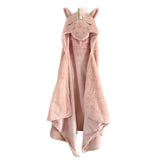 Plush Pink Unicorn Hooded Blanket