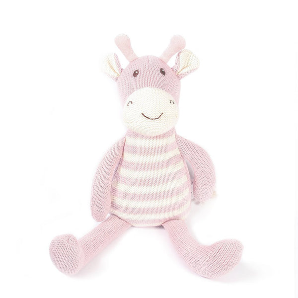 GIRAFFE COTTON KNIT PLUSH TOY