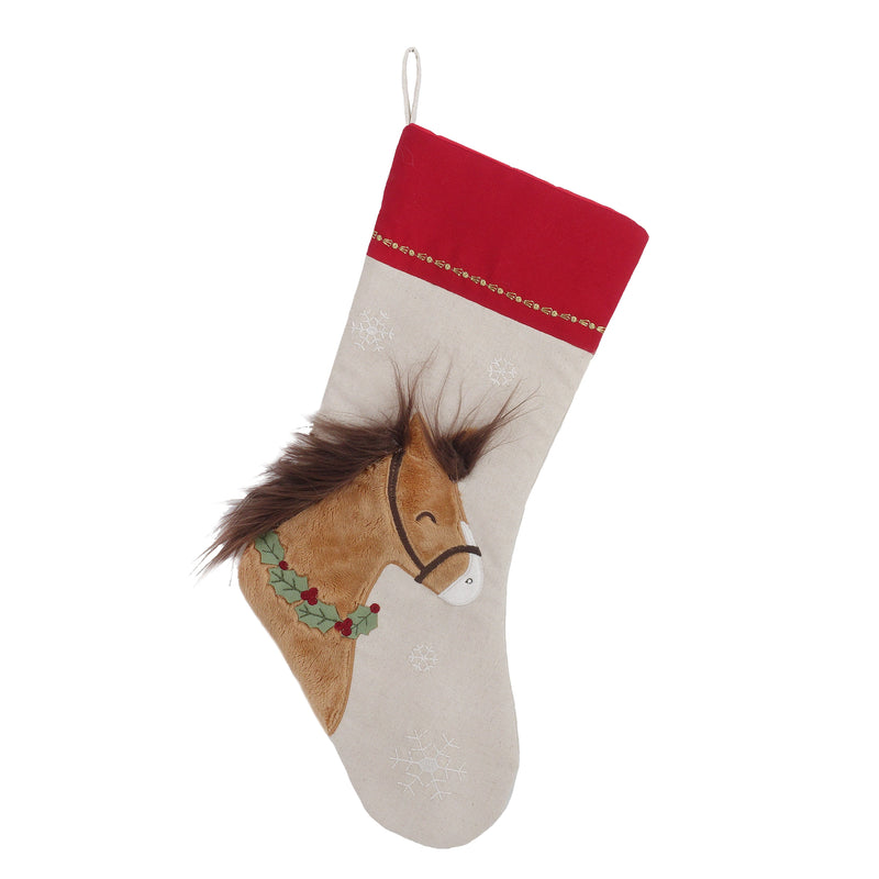 Horse & Holly Stocking