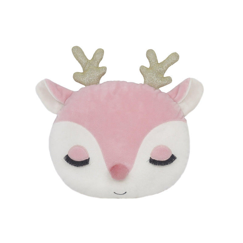 Reindeer Accent Pillow - Pink