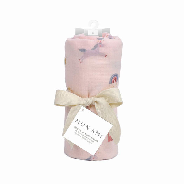 ‘CHATEAU MAGIQUE’ MUSLIN SWADDLE BLANKET
